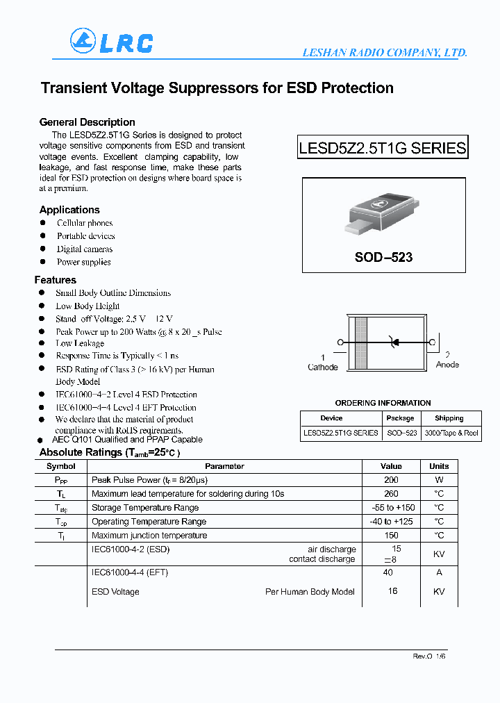 LESD5Z25T1G12_6308411.PDF Datasheet