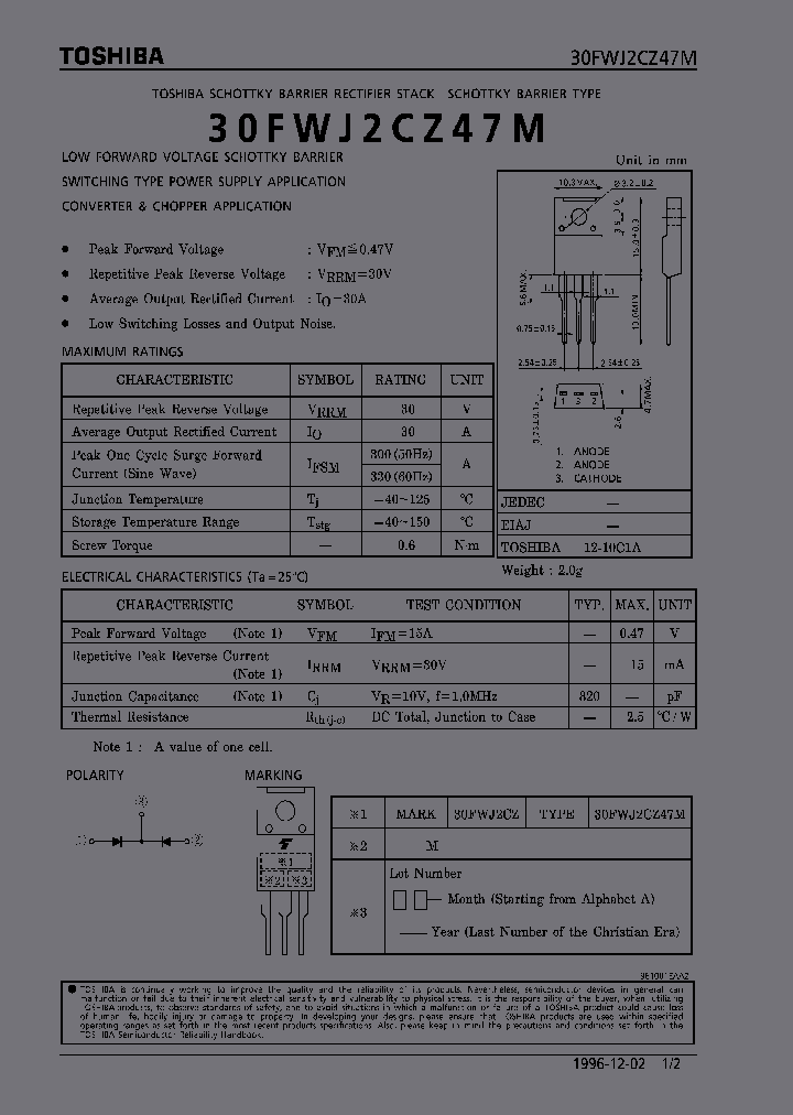 30FWJ2CZ47M_6312334.PDF Datasheet