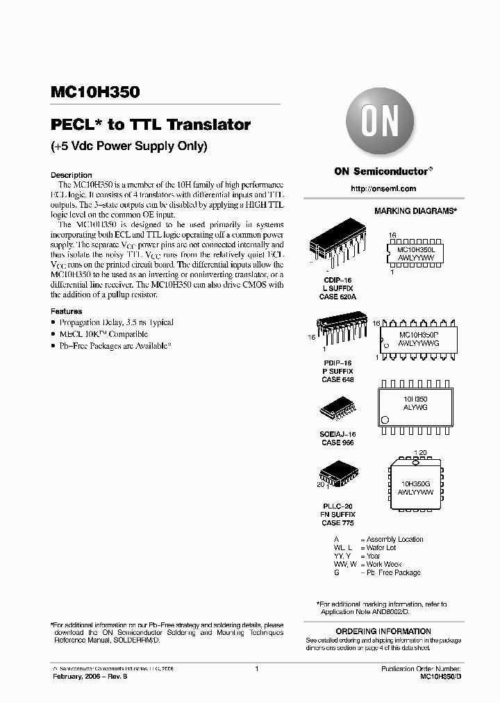 MC10H350MELG_6318319.PDF Datasheet