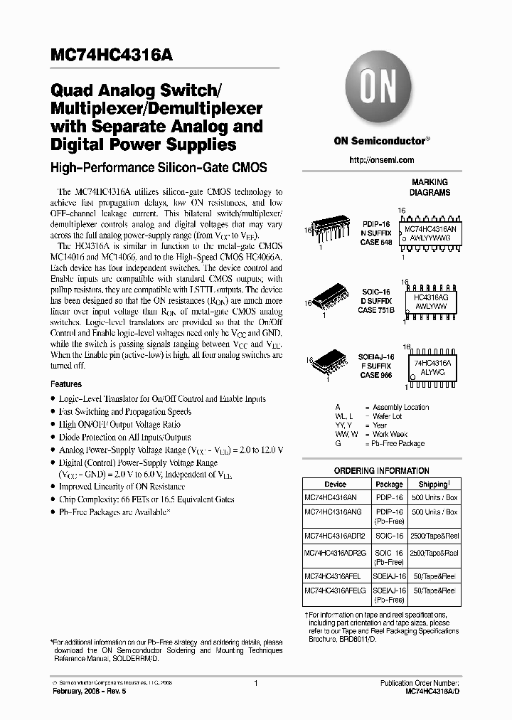 MC74HC4316AFEL_6319716.PDF Datasheet
