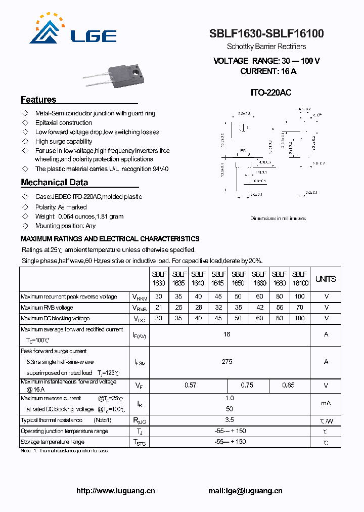 SBLF1640_6324665.PDF Datasheet