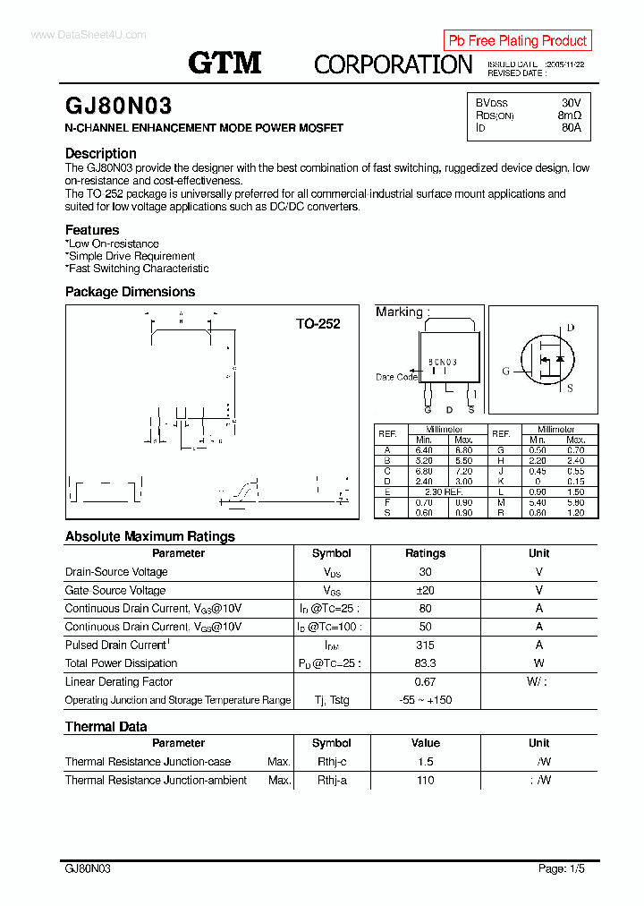 GJ80N03_6324905.PDF Datasheet