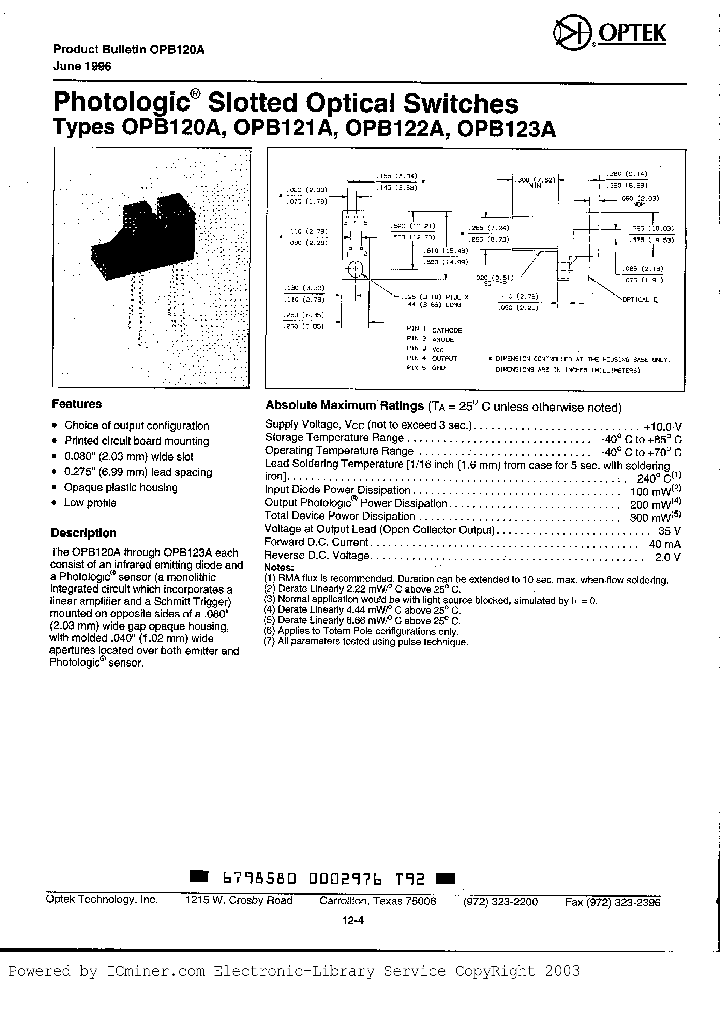 OPB121B_6323851.PDF Datasheet