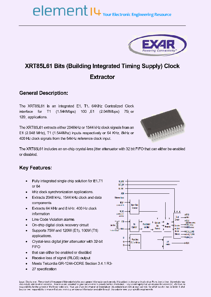 XRT85L61IG-F_6329450.PDF Datasheet