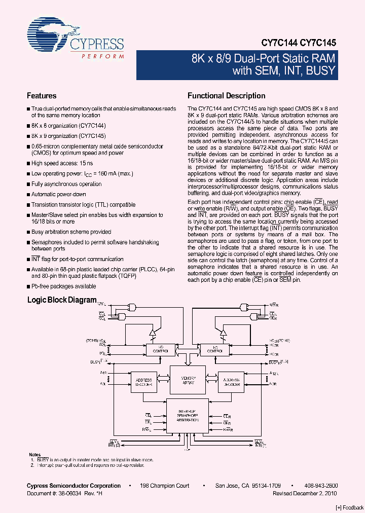 CY7C145-15AXC_6331303.PDF Datasheet