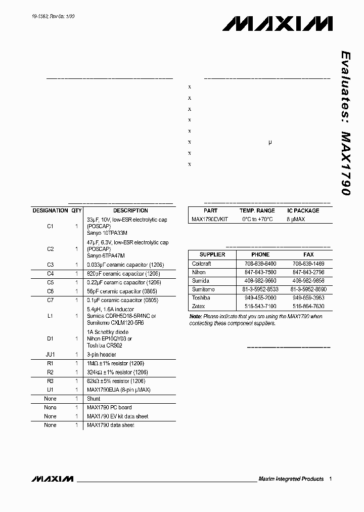 MAX1790EVKIT_6334605.PDF Datasheet