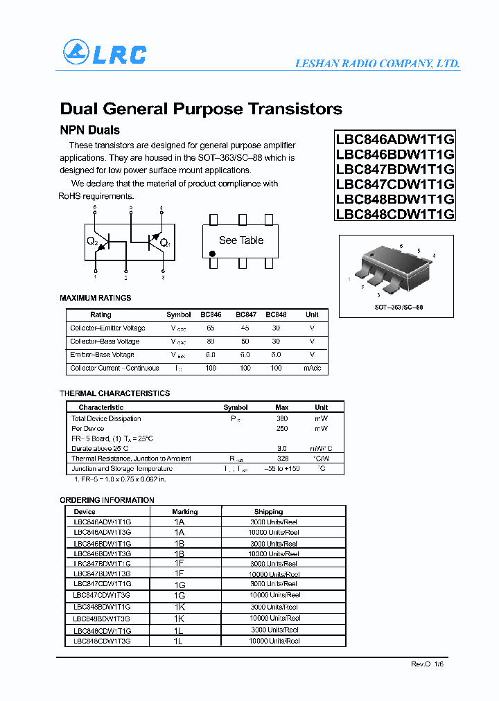 LBC846ADW1T1G_6344676.PDF Datasheet