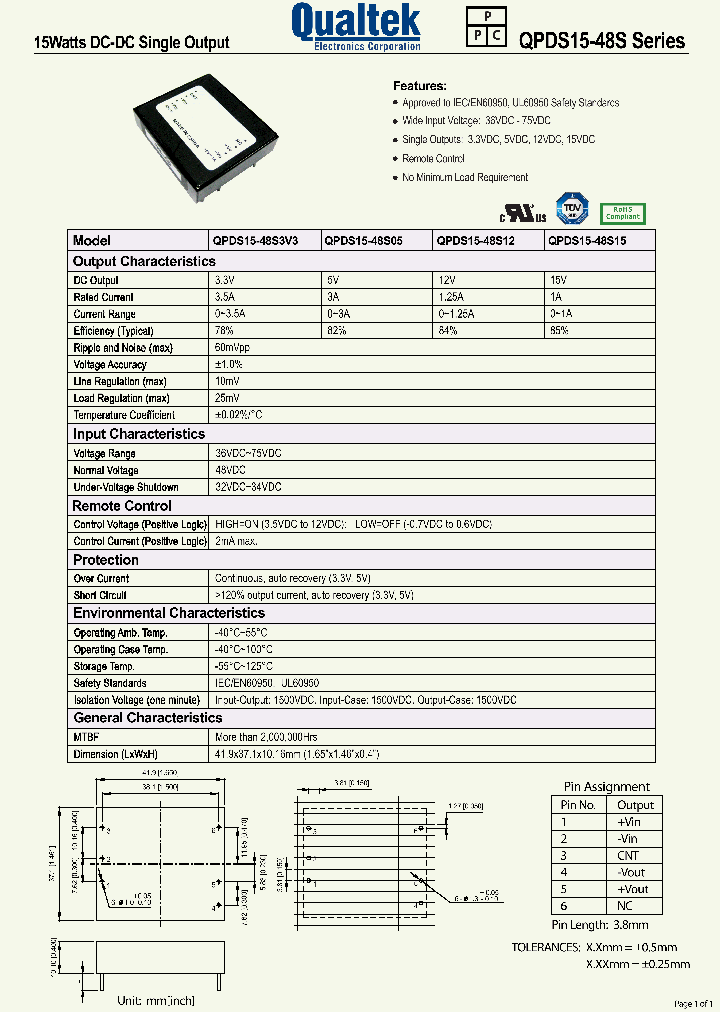 QPDS15-48S_6346313.PDF Datasheet