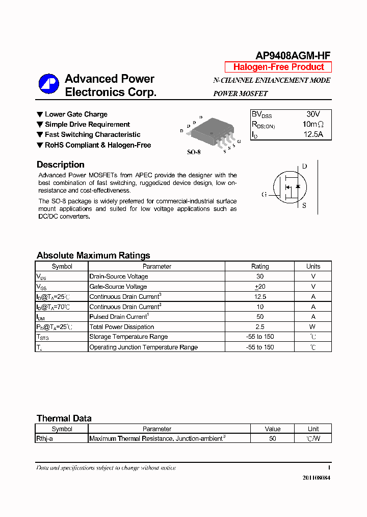 AP9408AGM-HF_6346716.PDF Datasheet