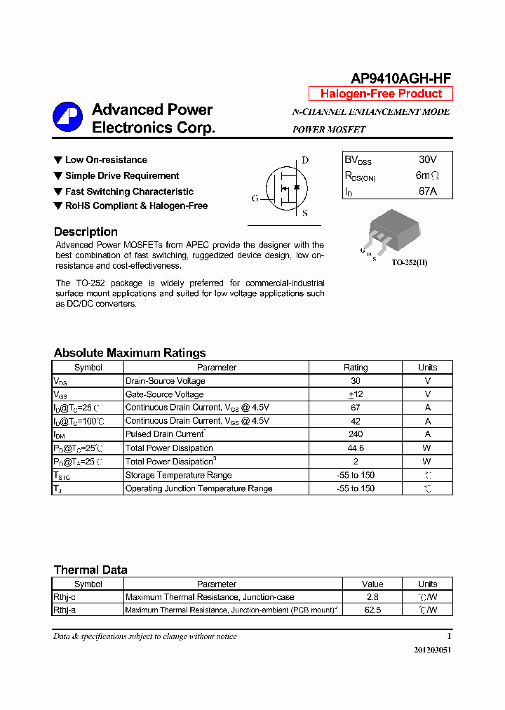 AP9410AGH-HF_6346722.PDF Datasheet