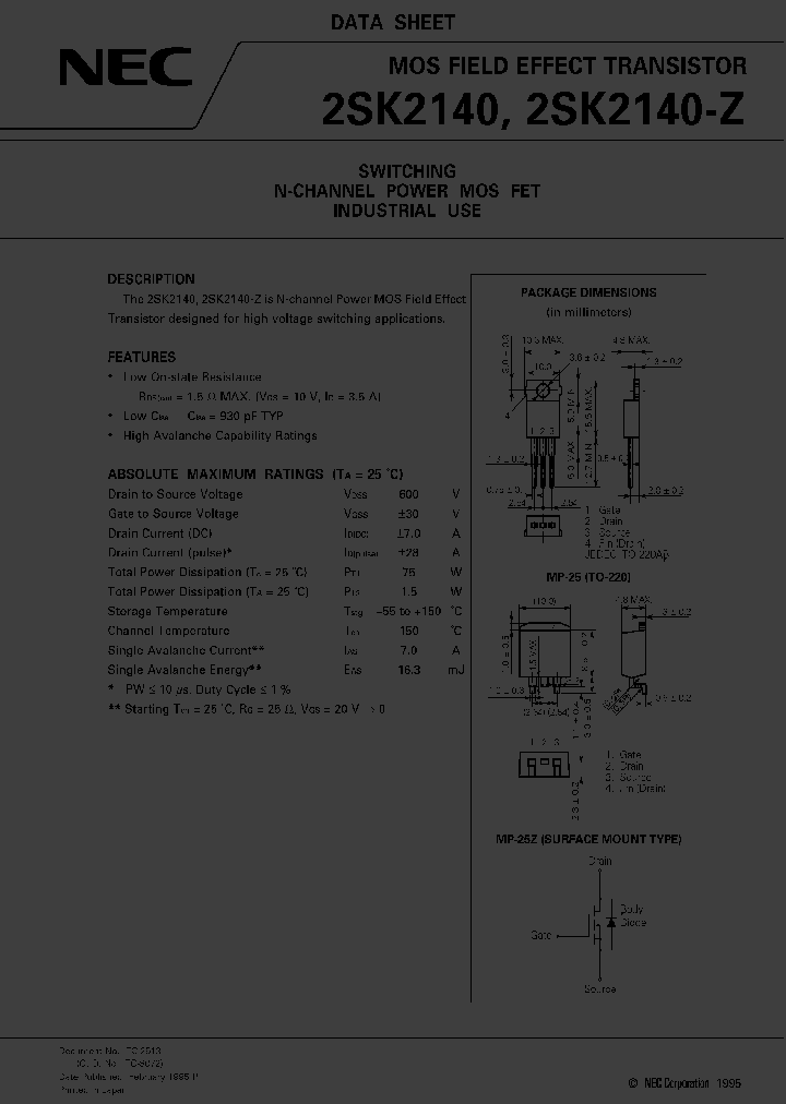 2SK2140Z_6349172.PDF Datasheet