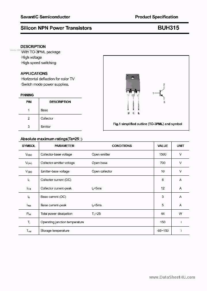 BUH315_6350484.PDF Datasheet