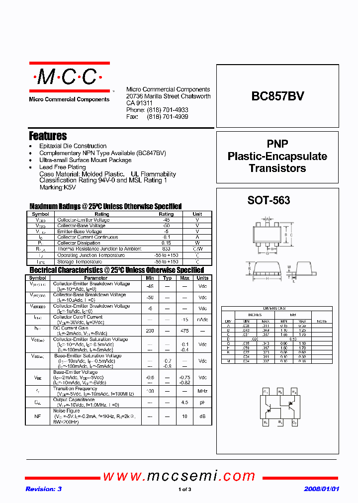 BC857BV-TP_6351747.PDF Datasheet