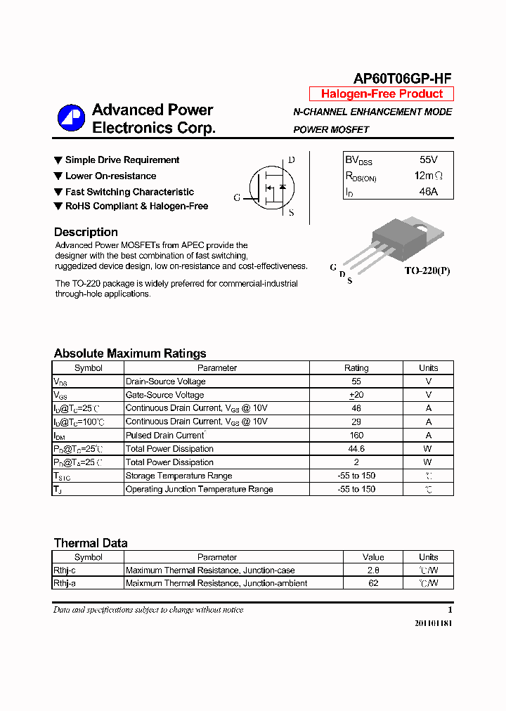 AP60T06GP-HF_6352275.PDF Datasheet