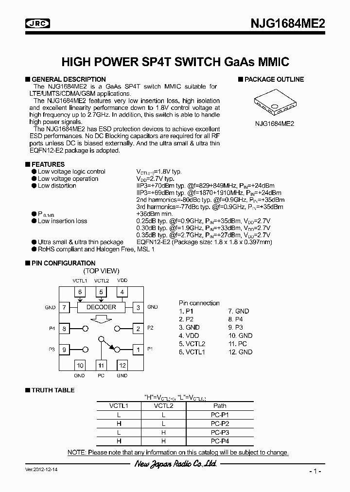 NJG1684ME2_6355271.PDF Datasheet