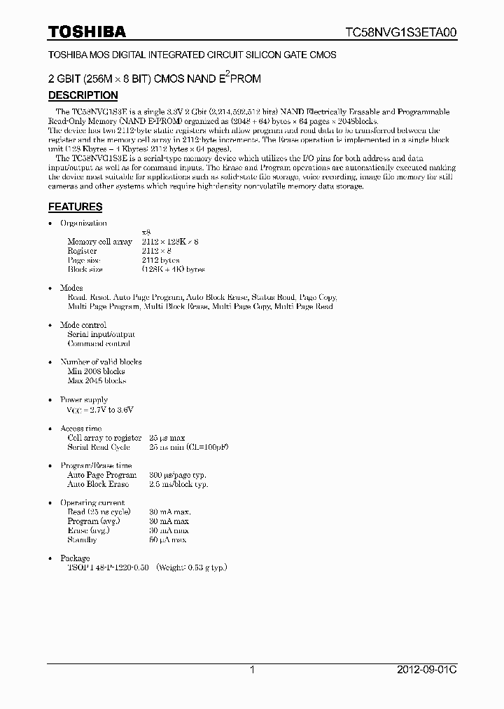 TC58NVG1S3ETA00_6355344.PDF Datasheet
