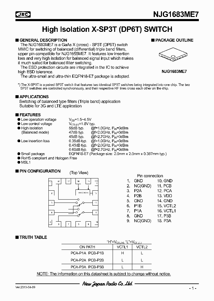 NJG1683ME7_6355270.PDF Datasheet