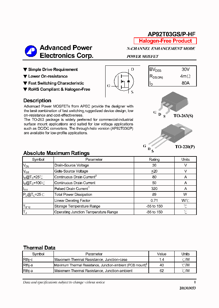 AP92T03GSP-HF_6359242.PDF Datasheet