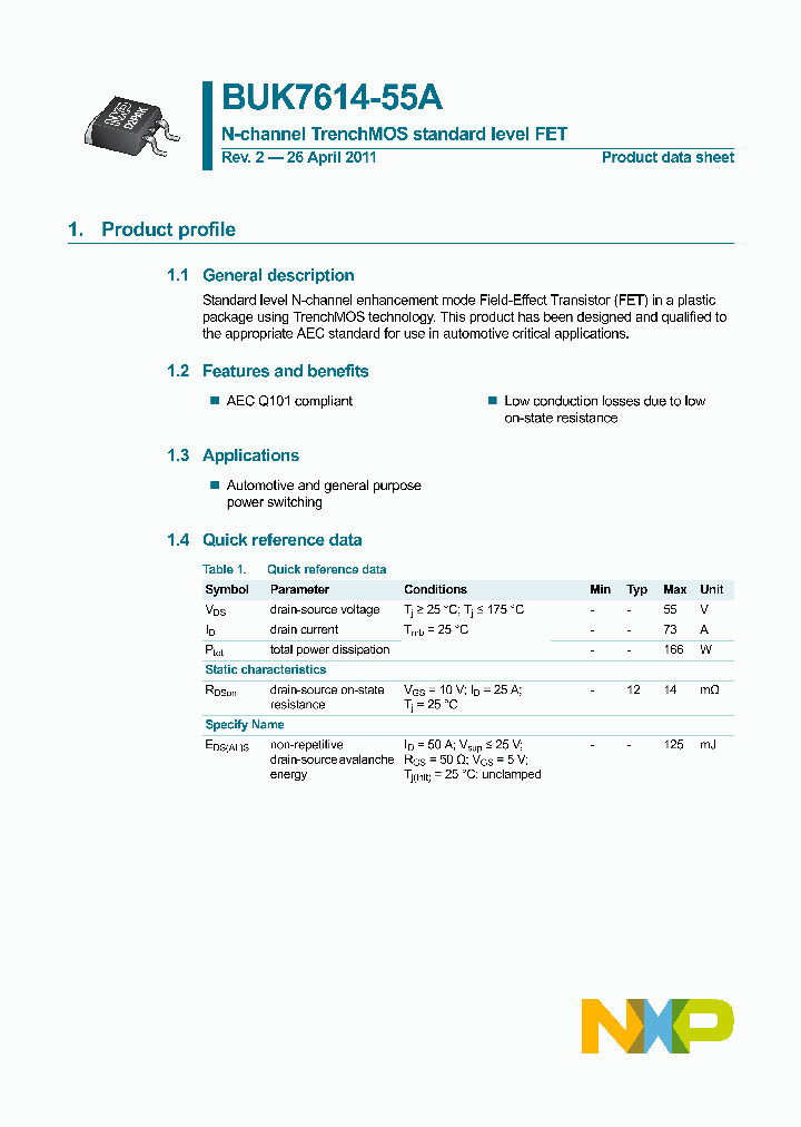BUK7614-55A_6361176.PDF Datasheet
