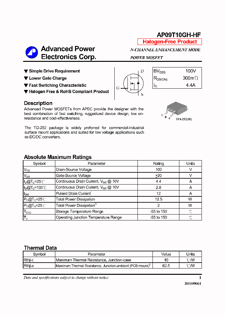 AP09T10GH-HF_6361996.PDF Datasheet
