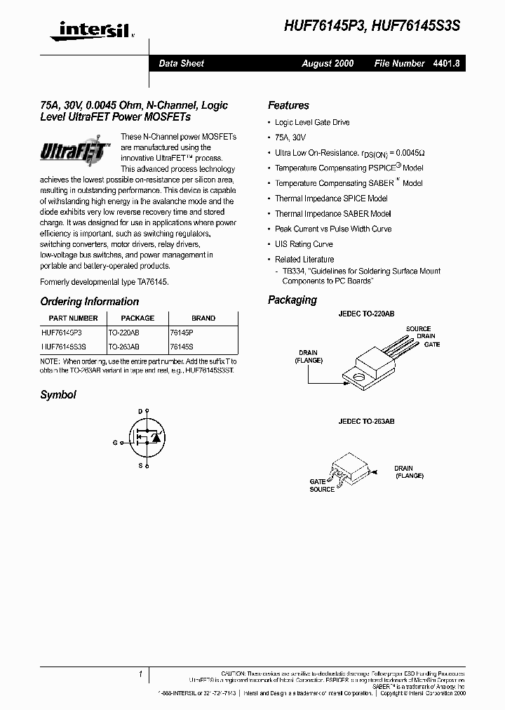 HUF76145S3ST_6360646.PDF Datasheet