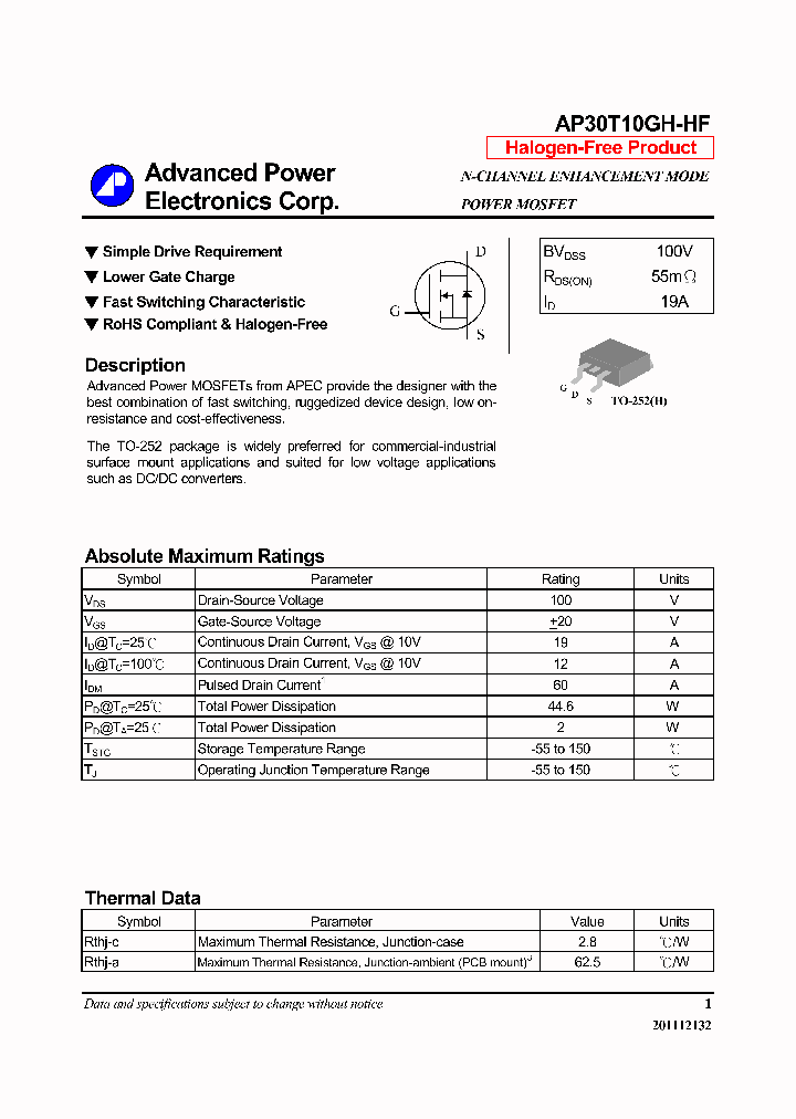 AP30T10GH-HF_6362000.PDF Datasheet