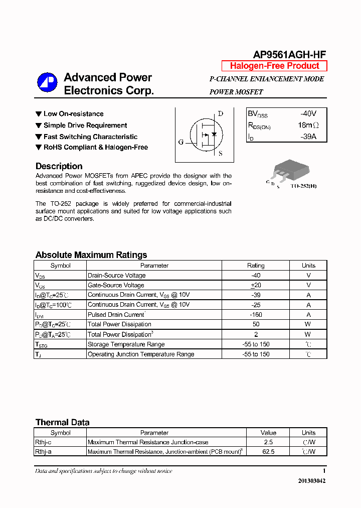 AP9561AGH-HF_6362345.PDF Datasheet