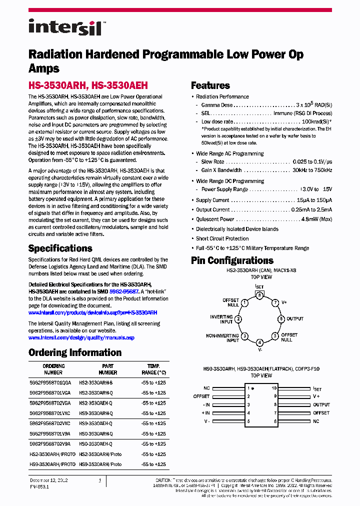 HS2-3530ARH_6364753.PDF Datasheet