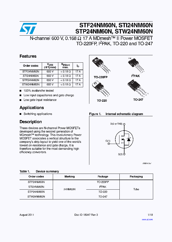 STI24NM60N_6364965.PDF Datasheet