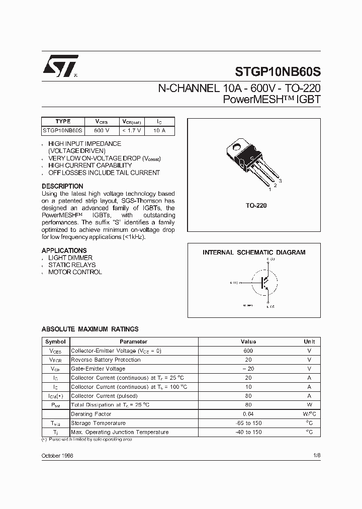 STGP10NB60S_6365184.PDF Datasheet