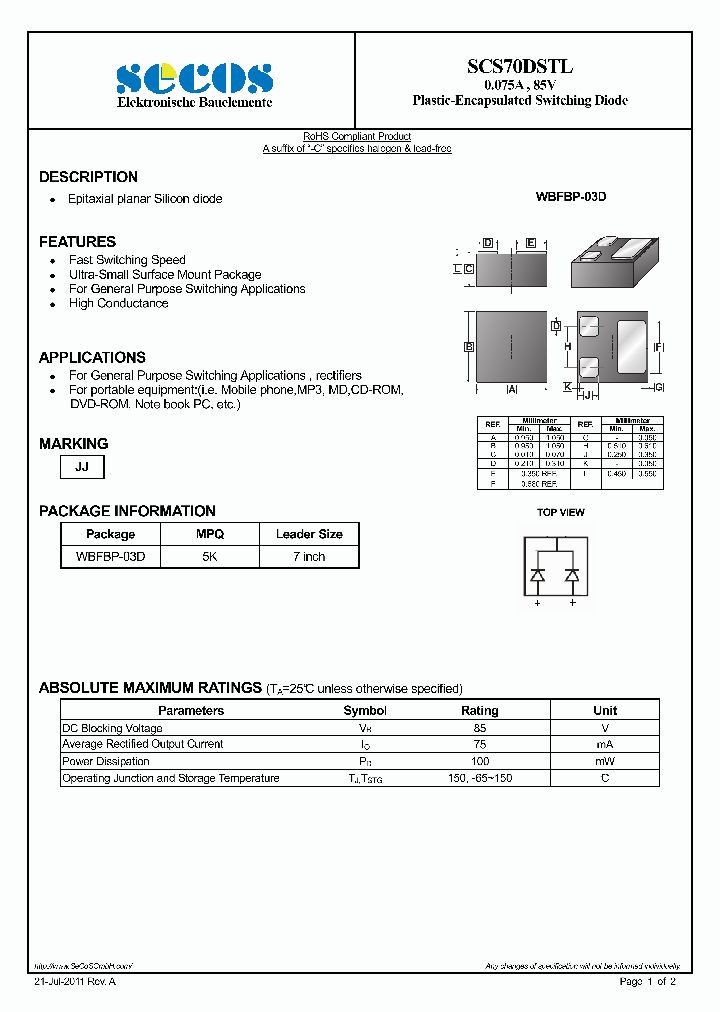 SCS70DSTL_6368392.PDF Datasheet