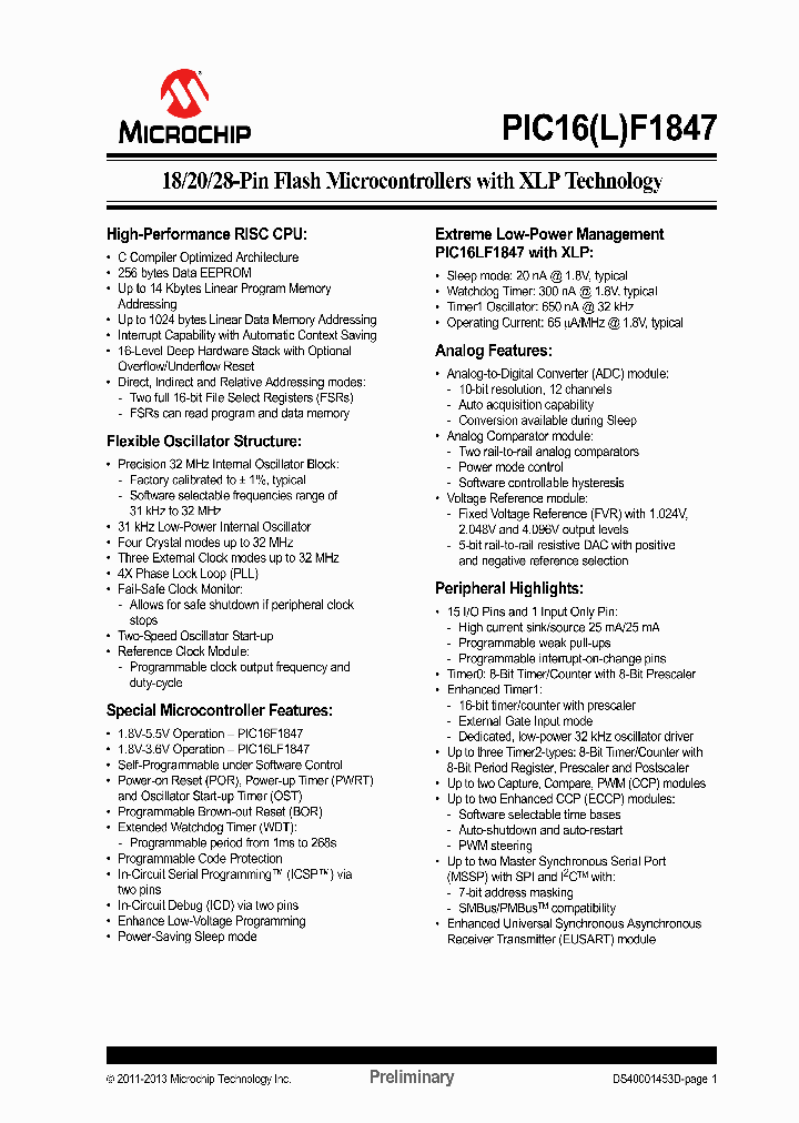 PIC12F1822_6369368.PDF Datasheet