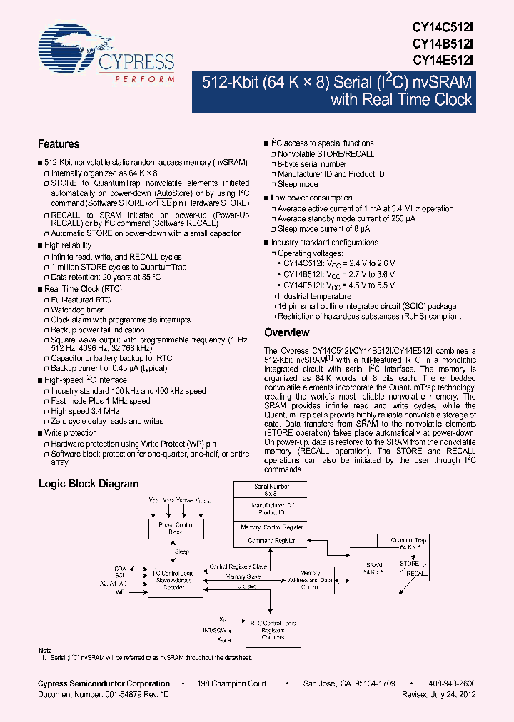 CY14B512I-SFXI_6370208.PDF Datasheet