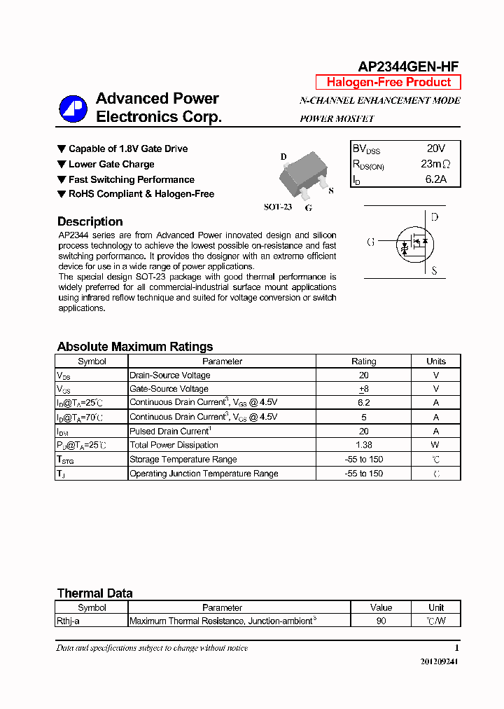 AP2344GEN-HF_6371447.PDF Datasheet