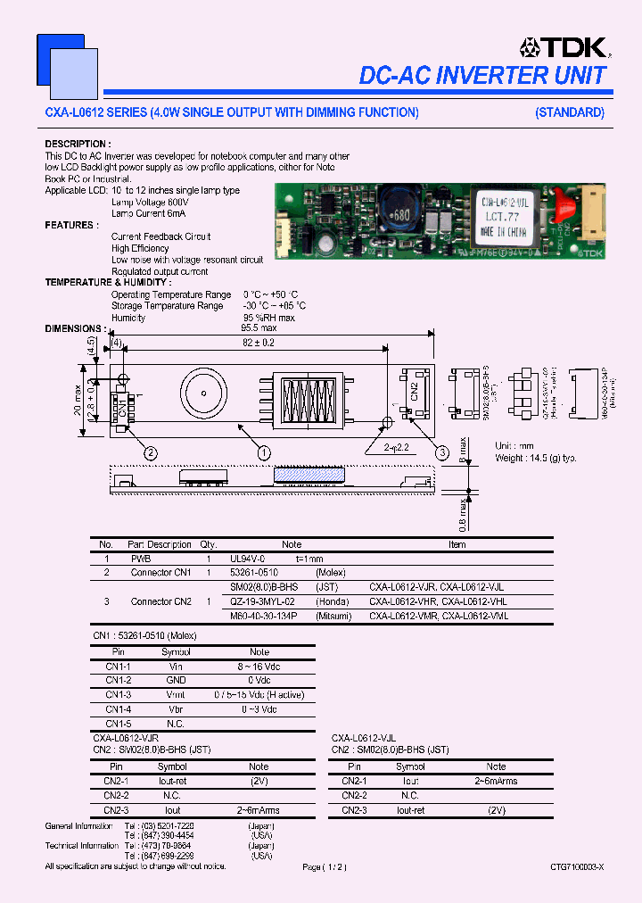 CXA-L0612-VJL_6373223.PDF Datasheet