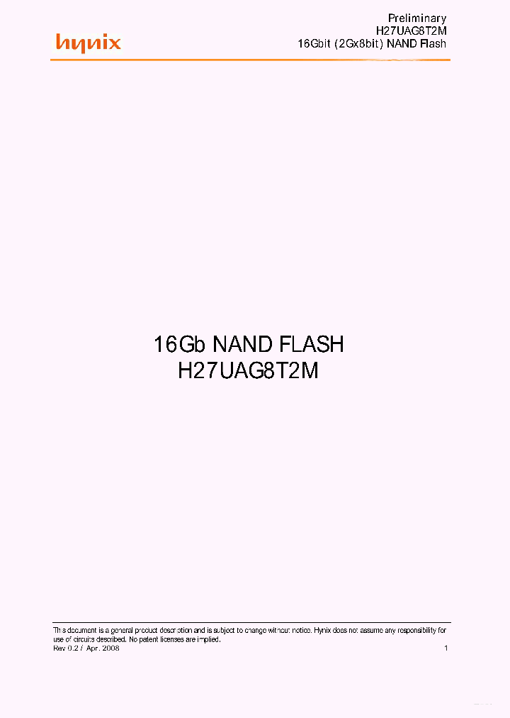 H27UAG8T2M_6373735.PDF Datasheet