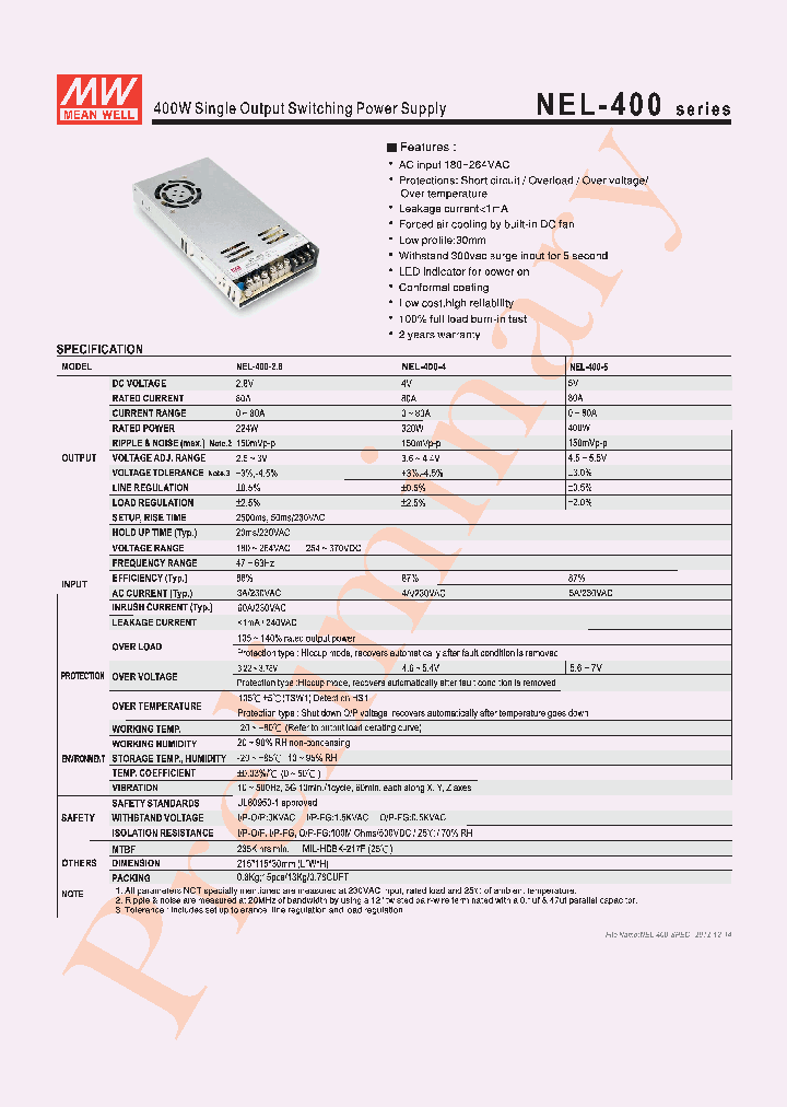 NEL-400_6373871.PDF Datasheet