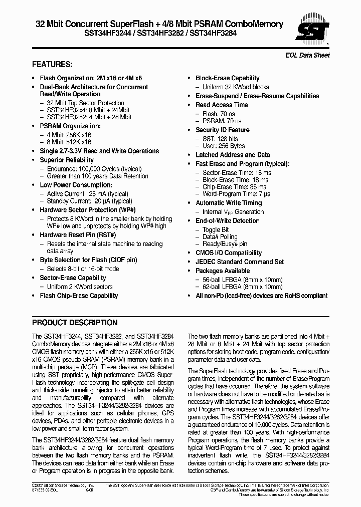 SST34HF3244-70-4E-L1PE_6375361.PDF Datasheet