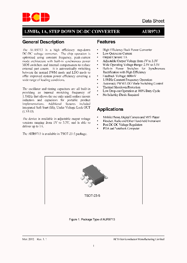 AUR9713_6376876.PDF Datasheet