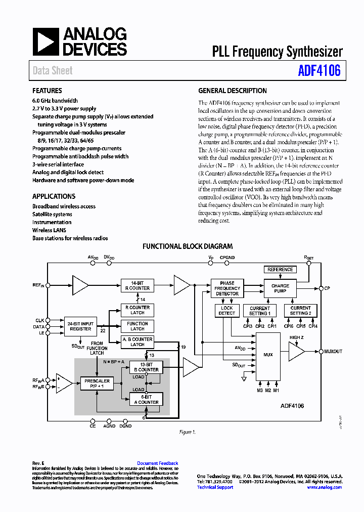 ADF4106BRUZ_6377414.PDF Datasheet