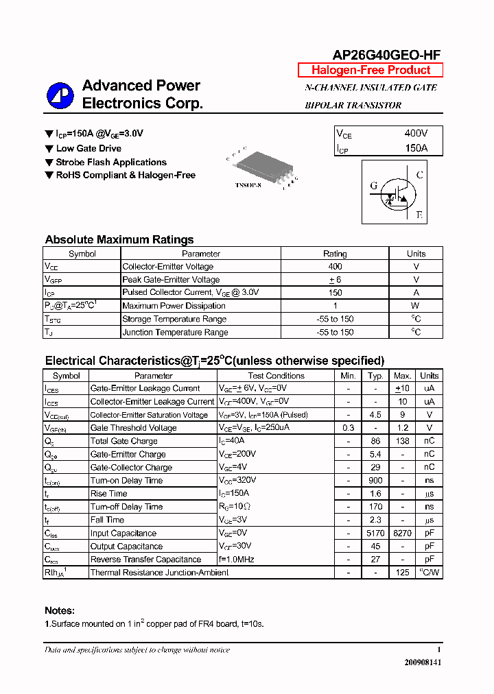 AP26G40GEO-HF_6377450.PDF Datasheet