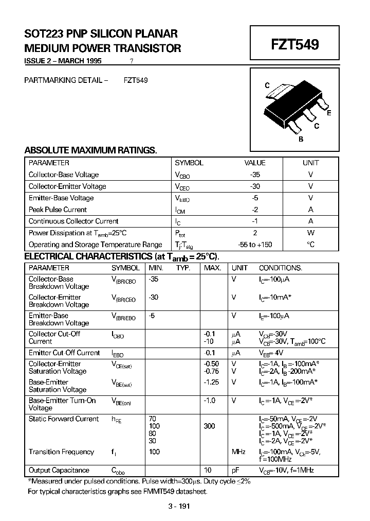 FZT549_6377673.PDF Datasheet