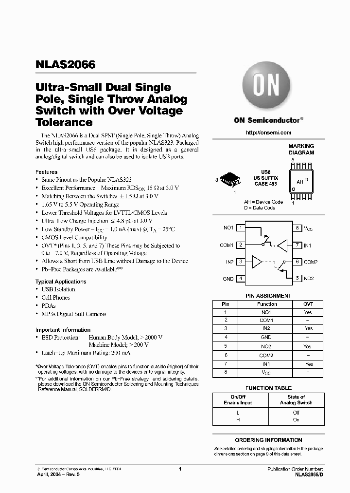 NLAS2066USG_6380875.PDF Datasheet