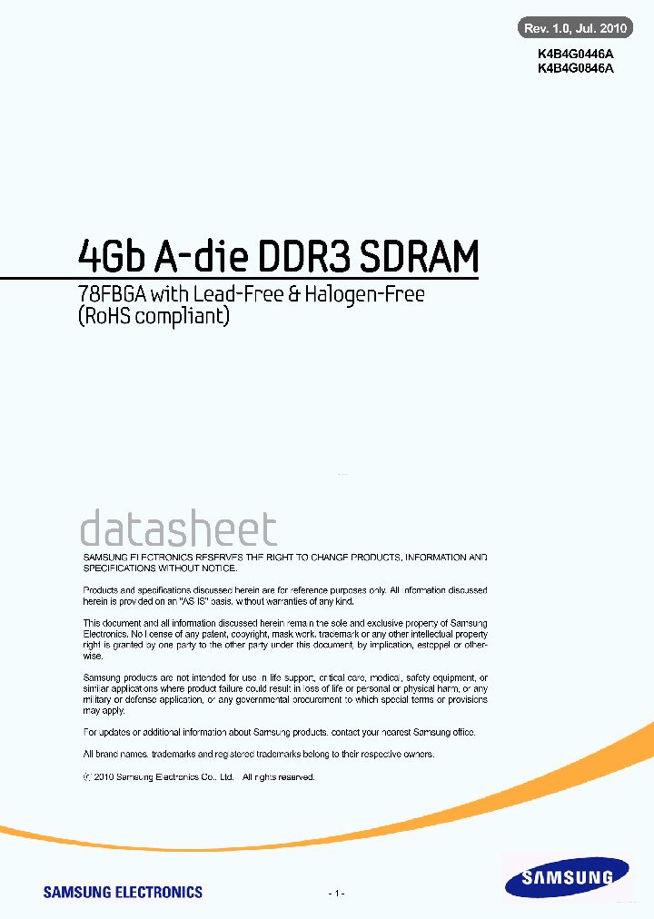 K4B4G0846A_6380706.PDF Datasheet