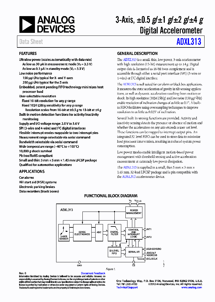 ADXL313_6384640.PDF Datasheet