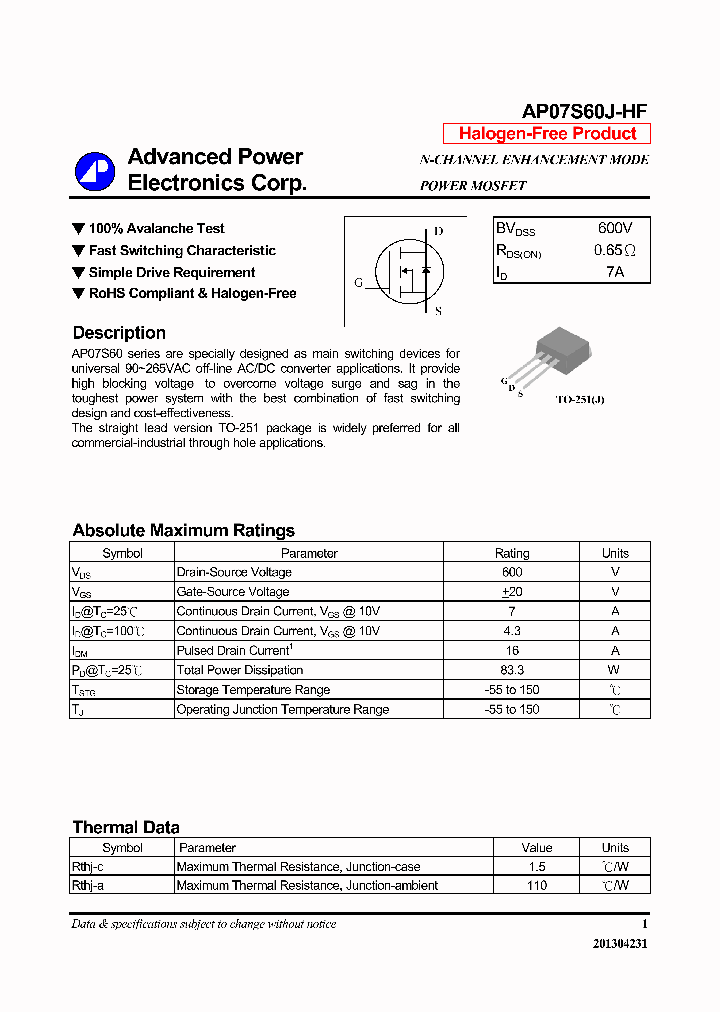 AP07S60J-HF_6386292.PDF Datasheet