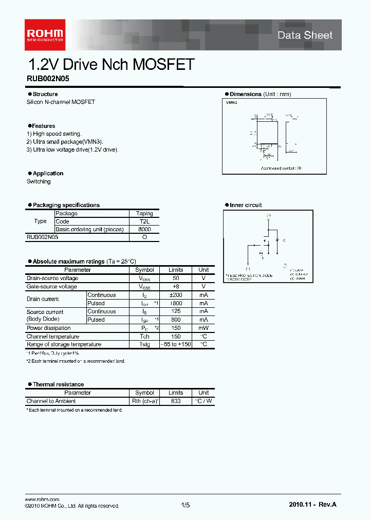 RUB002N05_6386922.PDF Datasheet