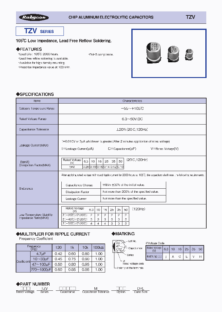 50TZV100M8X105_6387067.PDF Datasheet