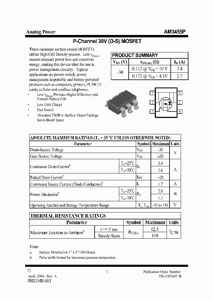 AM3455P_6387256.PDF Datasheet