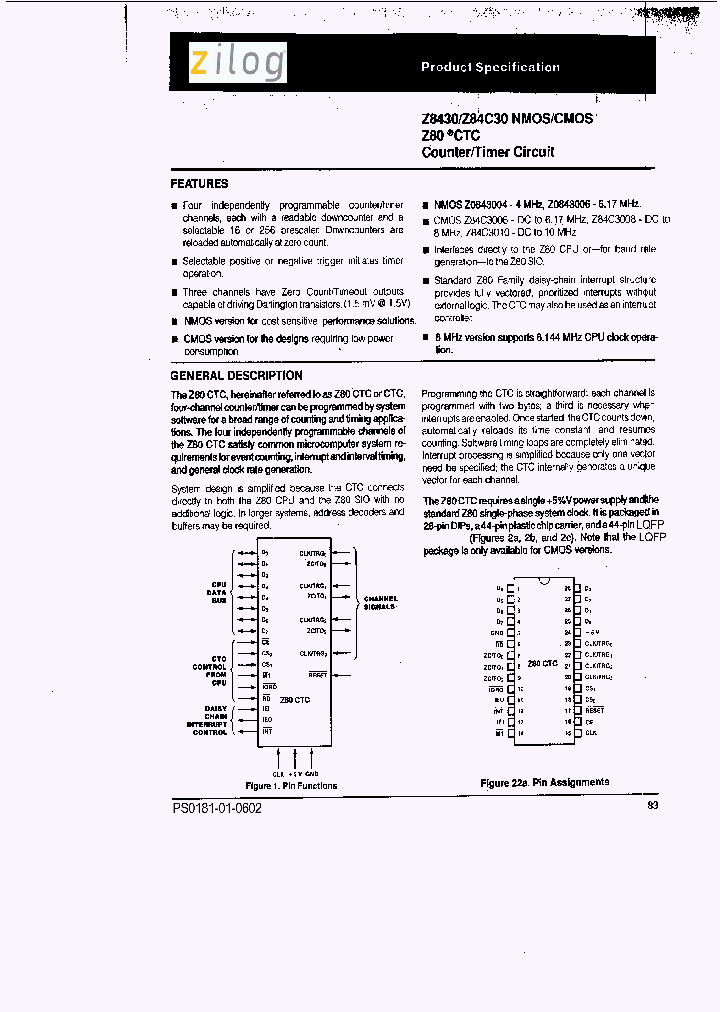 Z84C3006PEC_6389276.PDF Datasheet